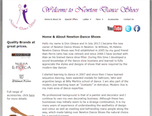 Tablet Screenshot of newtondanceshoes.com